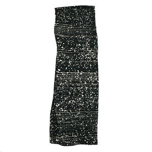 Motel Black and White Splatter Paint Pencil Skirt / Tube Dress